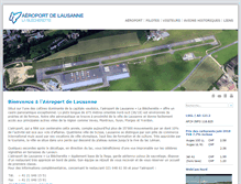 Tablet Screenshot of lausanne-airport.ch